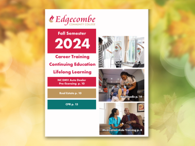 Edgecombe Homepage Slide - New! Fall Continuing Education class schedule